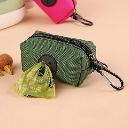 Canvas Dog Poop Bag Pouch Holder