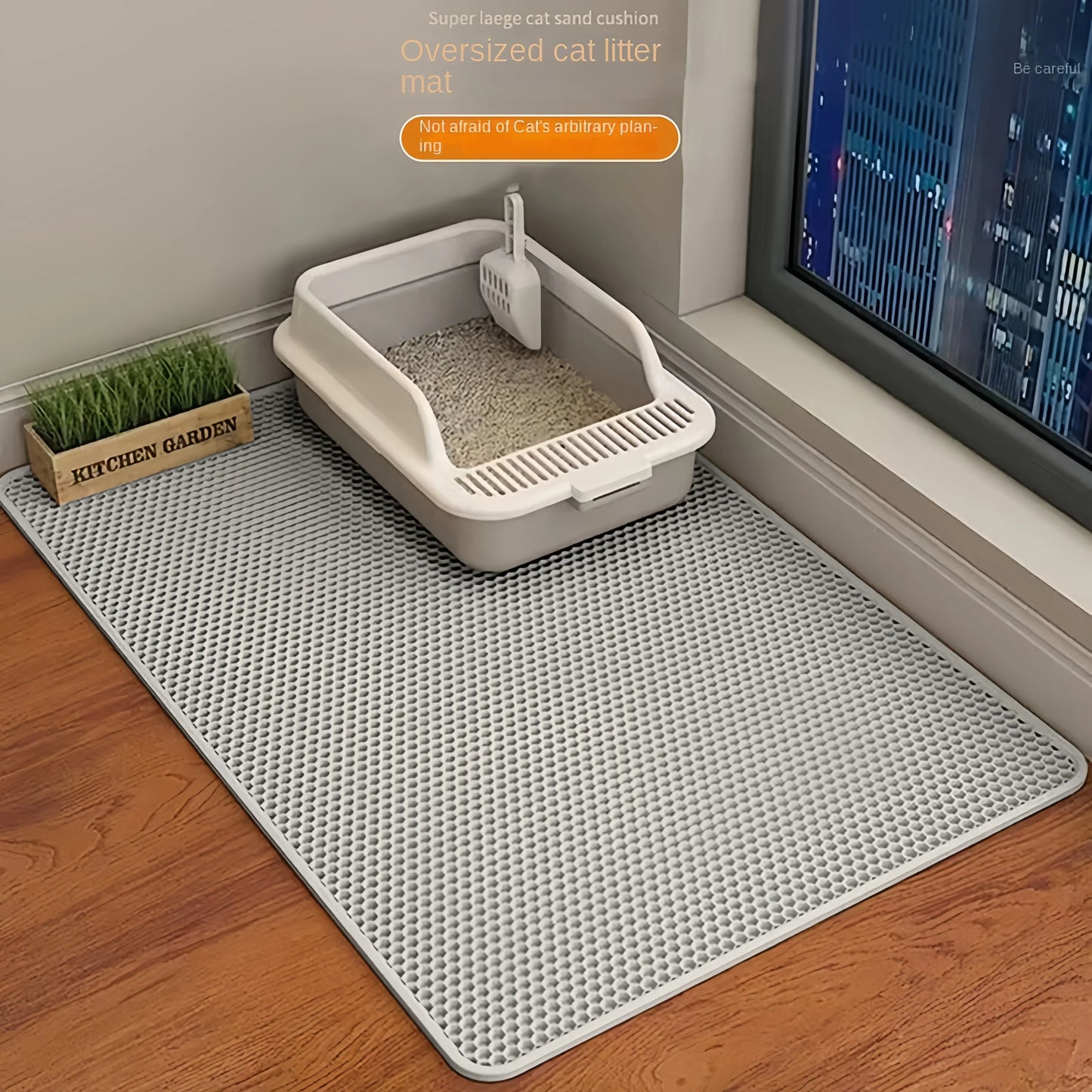 Double Layer Cat Litter Mat Non Slip