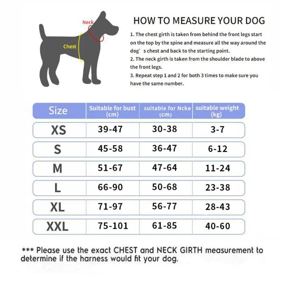 Reflective Adjustable Dog Harness