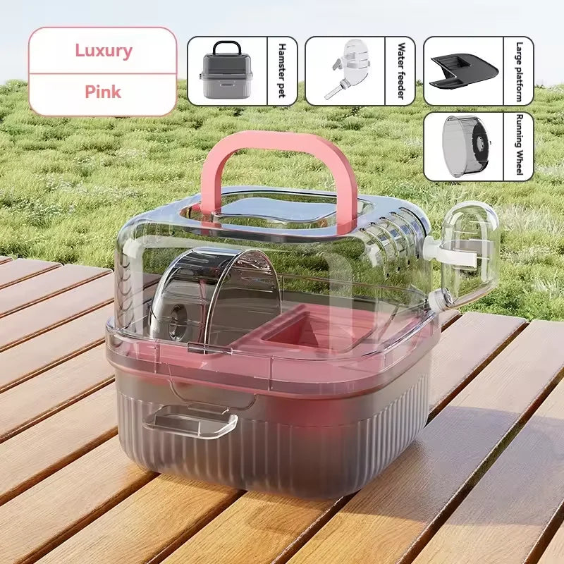 Lightweight Breathable Travel Cage with Water Dispenser