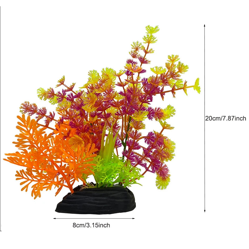 Artificial Plastic Aquarium Decor Plants