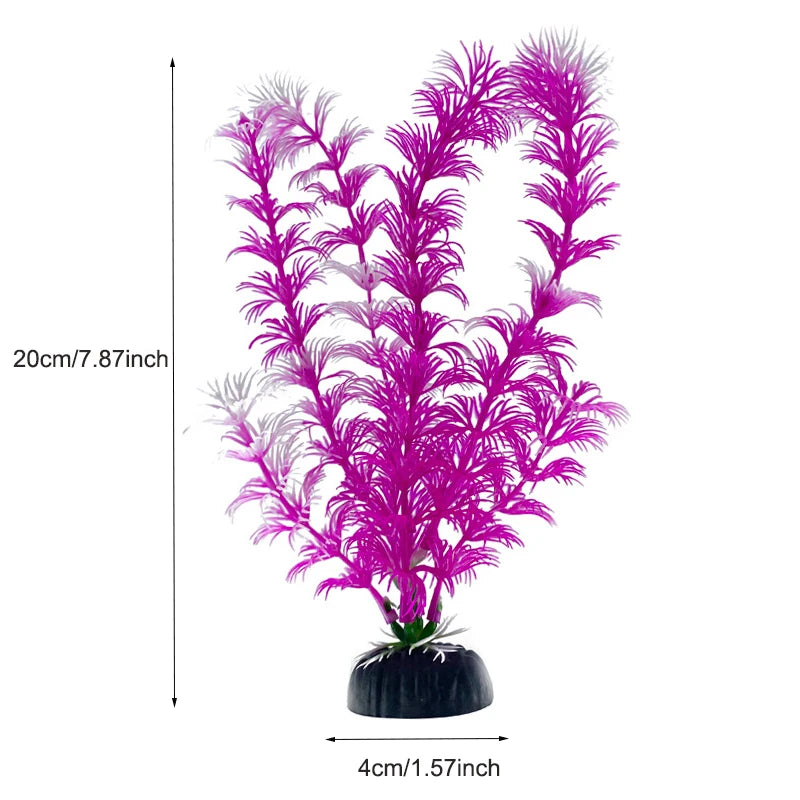 Artificial Plastic Aquarium Decor Plants