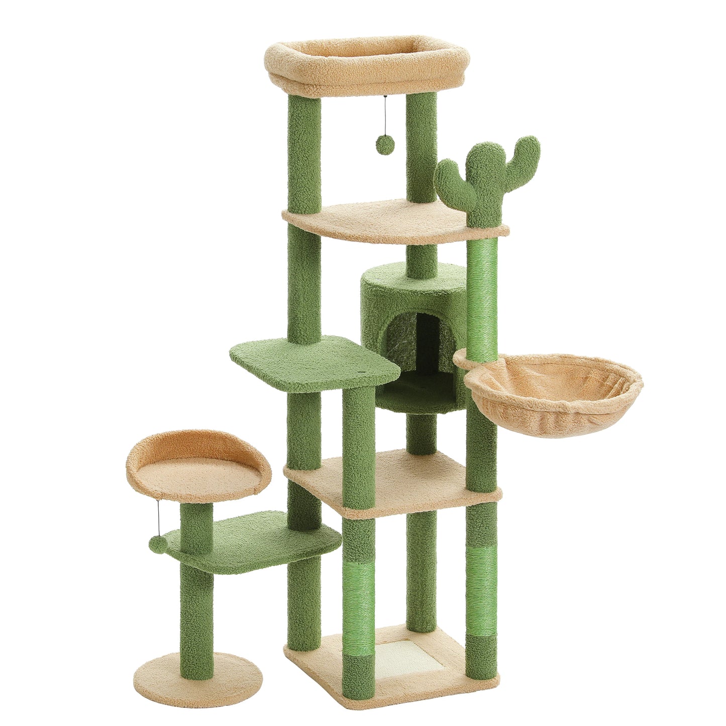Large Cat Tree Scratching Post with Super Big Hammock
