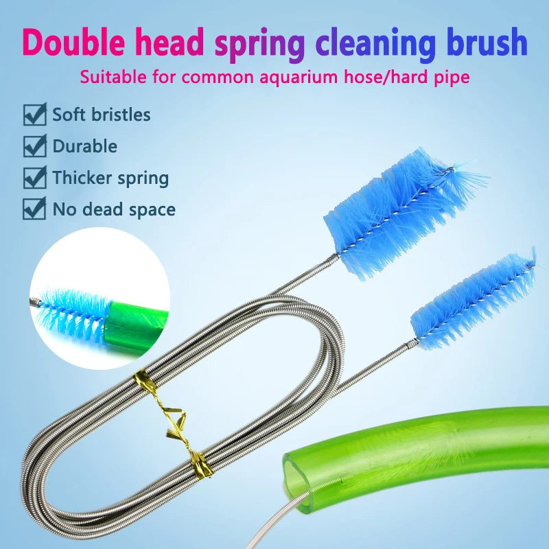 Flexible Double Head Brush Fish Tank cleaner
