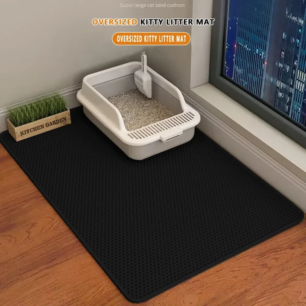 Double Layer Cat Litter Mat Non Slip