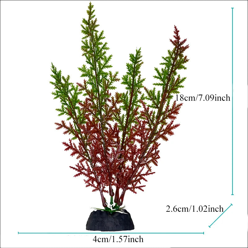 Artificial Plastic Aquarium Decor Plants