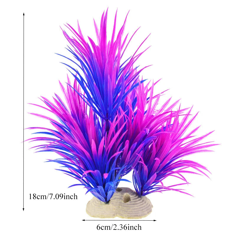 Artificial Plastic Aquarium Decor Plants