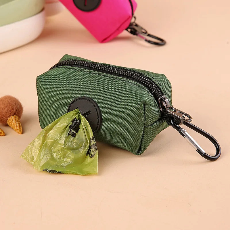 Canvas Dog Poop Bag Pouch Holder