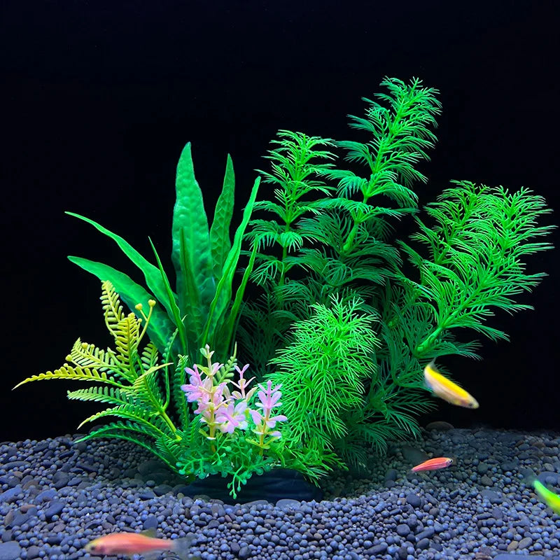 Artificial Plastic Aquarium Decor Plants