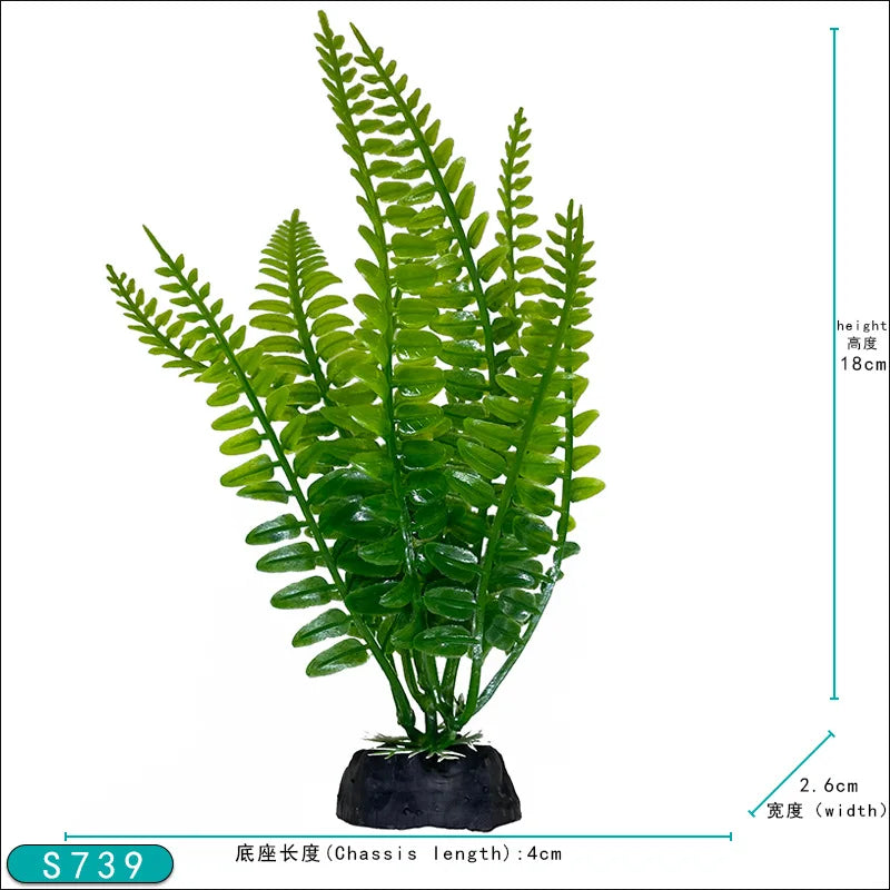 Artificial Plastic Aquarium Decor Plants