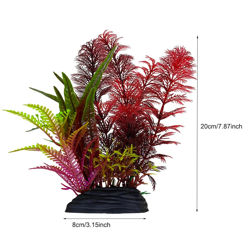 Artificial Plastic Aquarium Decor Plants