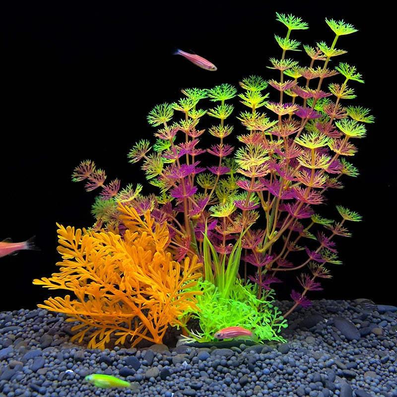 Artificial Plastic Aquarium Decor Plants