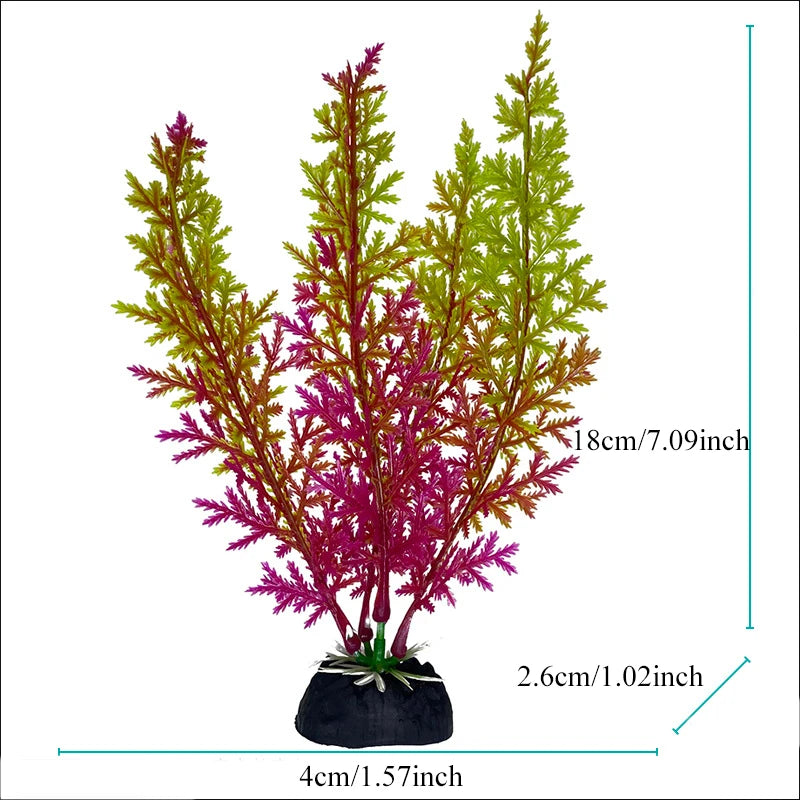 Artificial Plastic Aquarium Decor Plants
