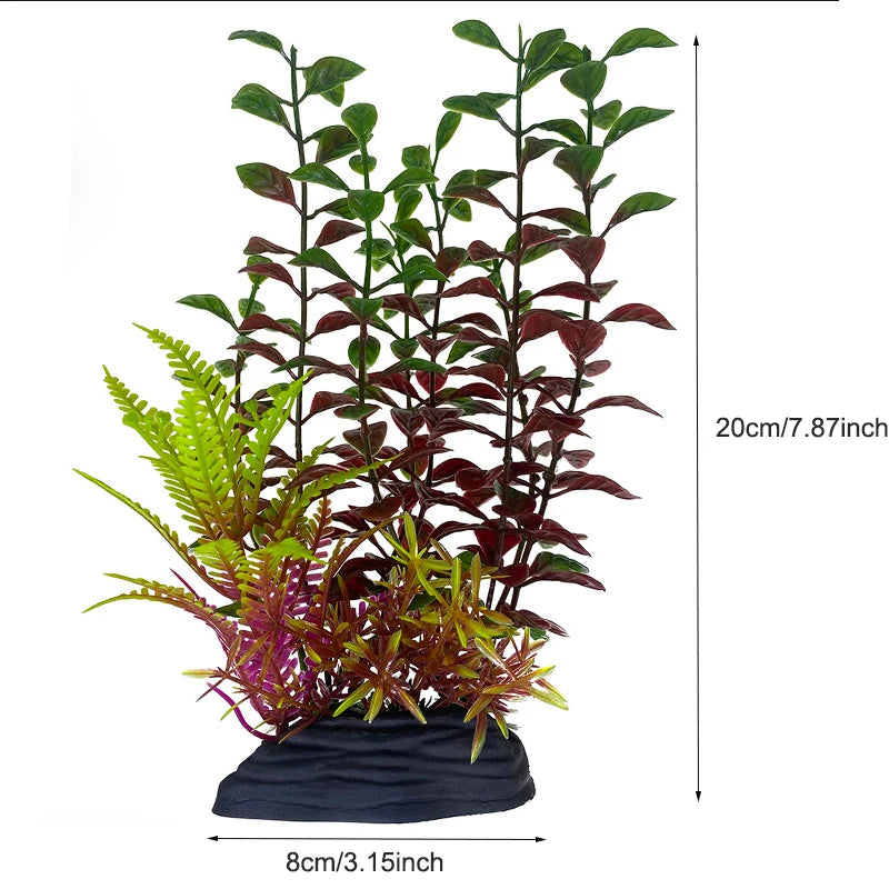 Artificial Plastic Aquarium Decor Plants