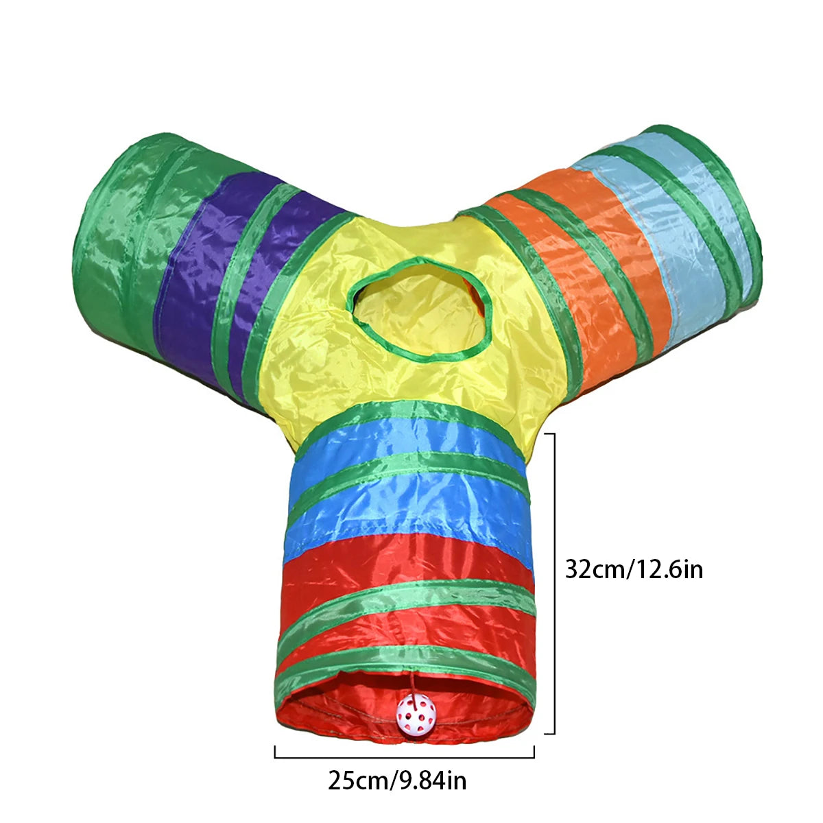 Collapsible Cat Tunnel Toy for Puzzle Exercising Hiding Training