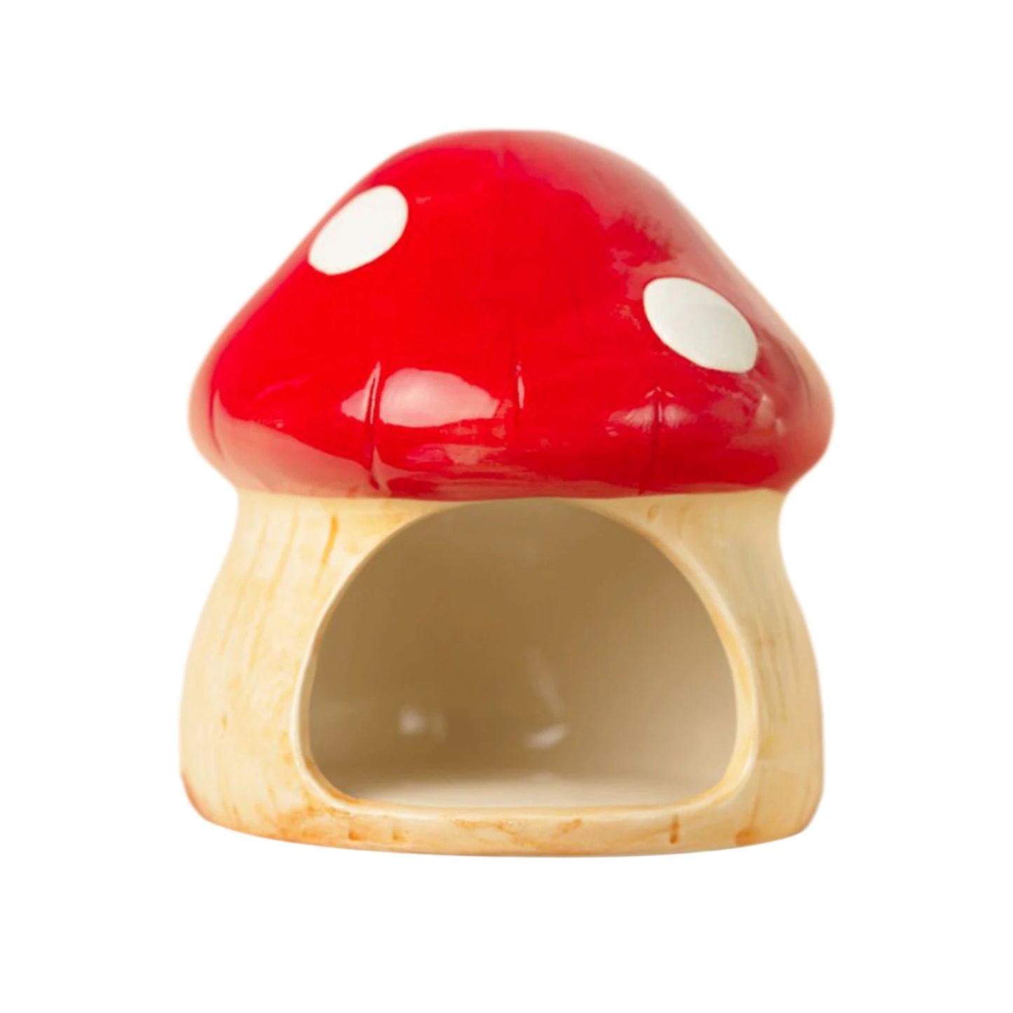Ceramic Mushroom House for Small Animals