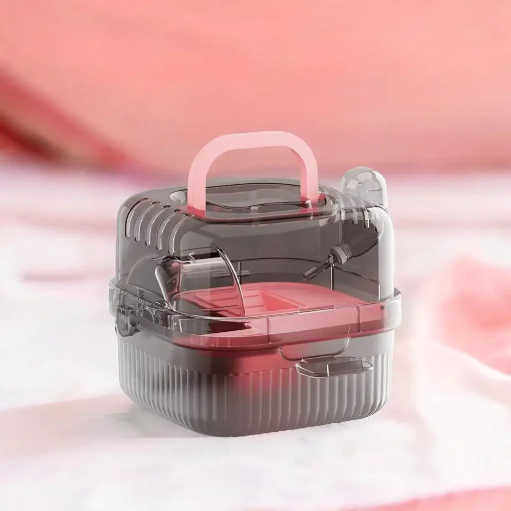 Lightweight Breathable Travel Cage with Water Dispenser