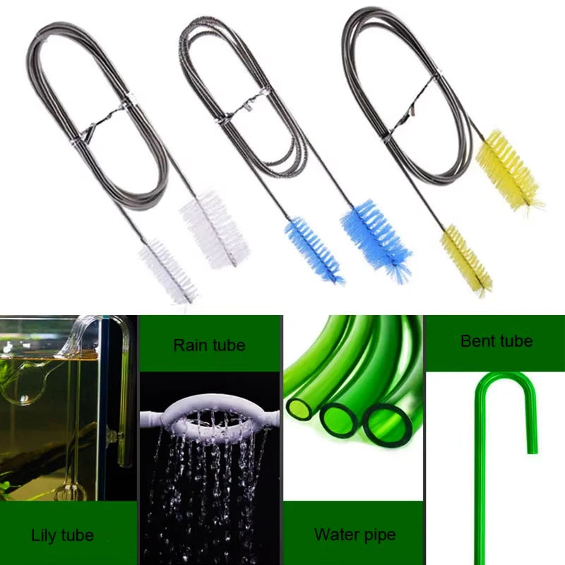 Flexible Double Head Brush Fish Tank cleaner