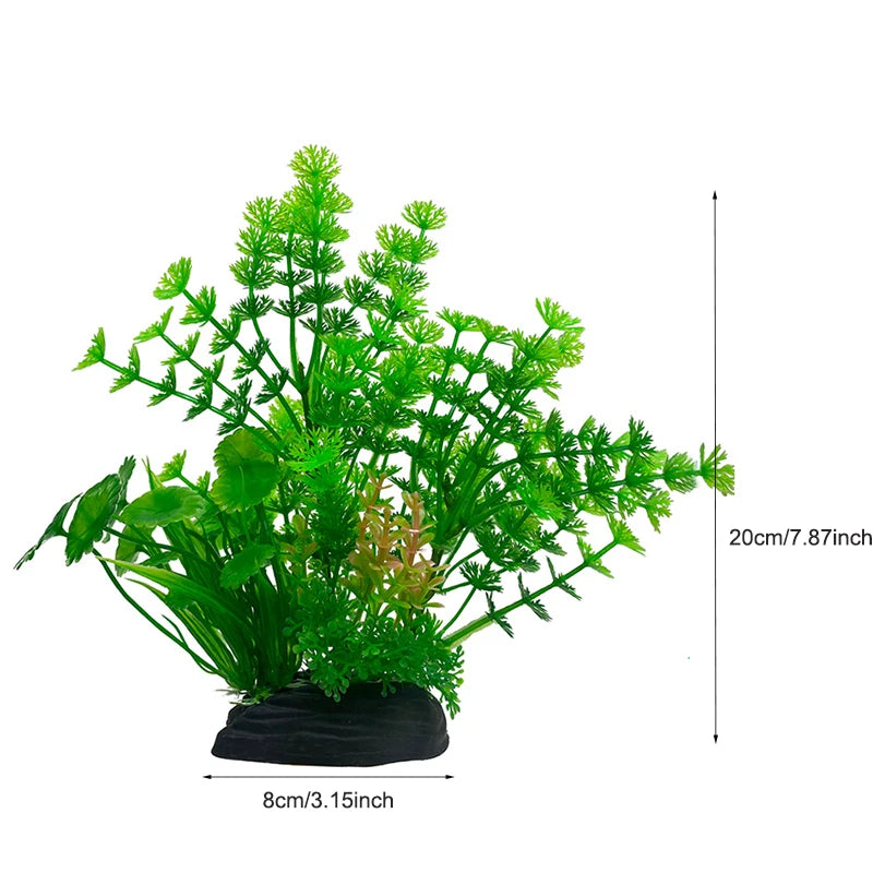 Artificial Plastic Aquarium Decor Plants