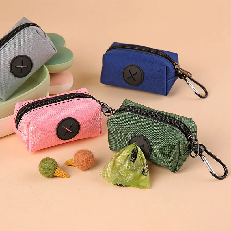 Canvas Dog Poop Bag Pouch Holder