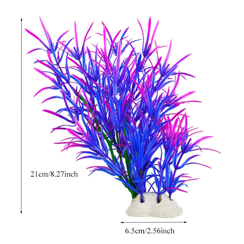 Artificial Plastic Aquarium Decor Plants
