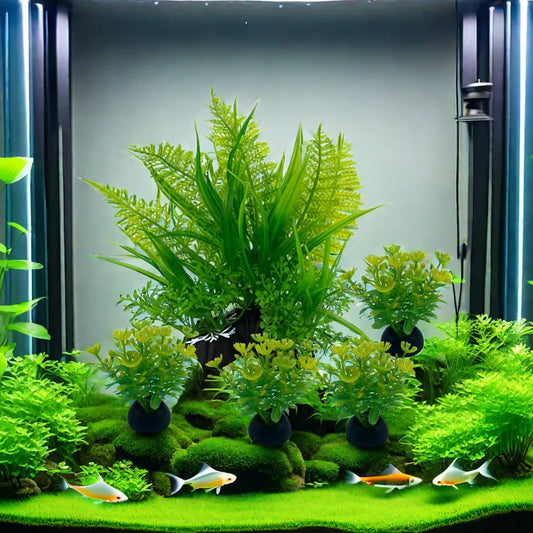 5PC ARTIFICIAL AQUARIUM PLANTS/ORNAMENTS