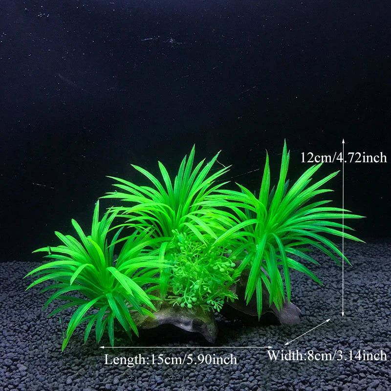 Artificial Plastic Aquarium Decor Plants