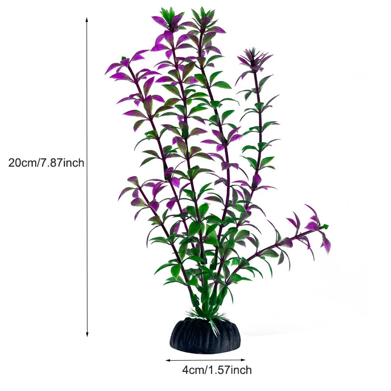 Artificial Plastic Aquarium Decor Plants