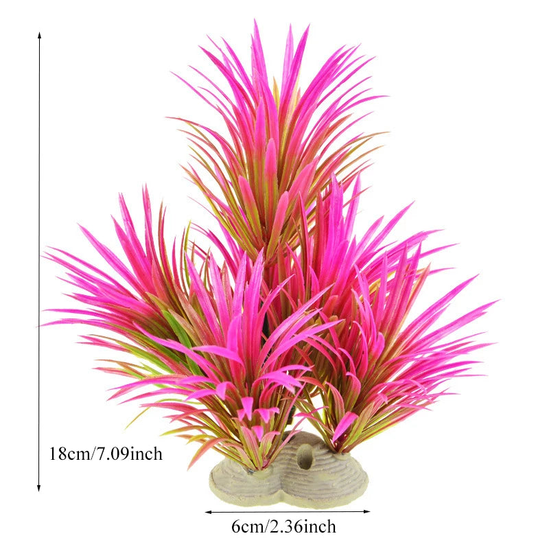 Artificial Plastic Aquarium Decor Plants