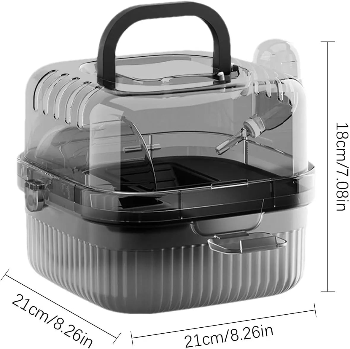 Lightweight Breathable Travel Cage with Water Dispenser
