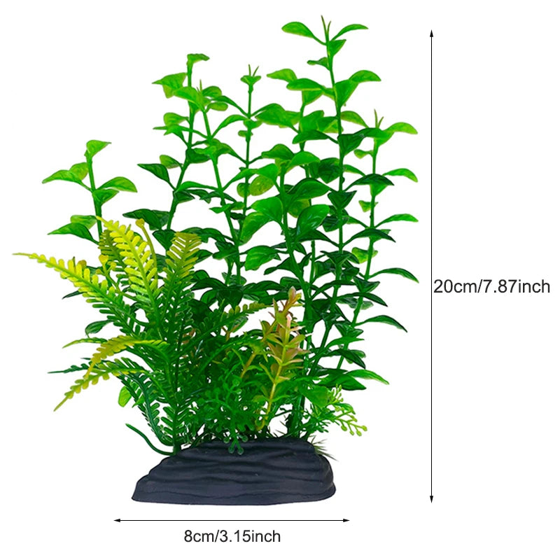 Artificial Plastic Aquarium Decor Plants