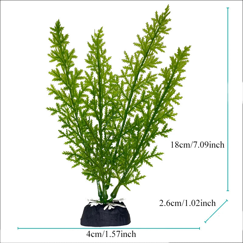Artificial Plastic Aquarium Decor Plants