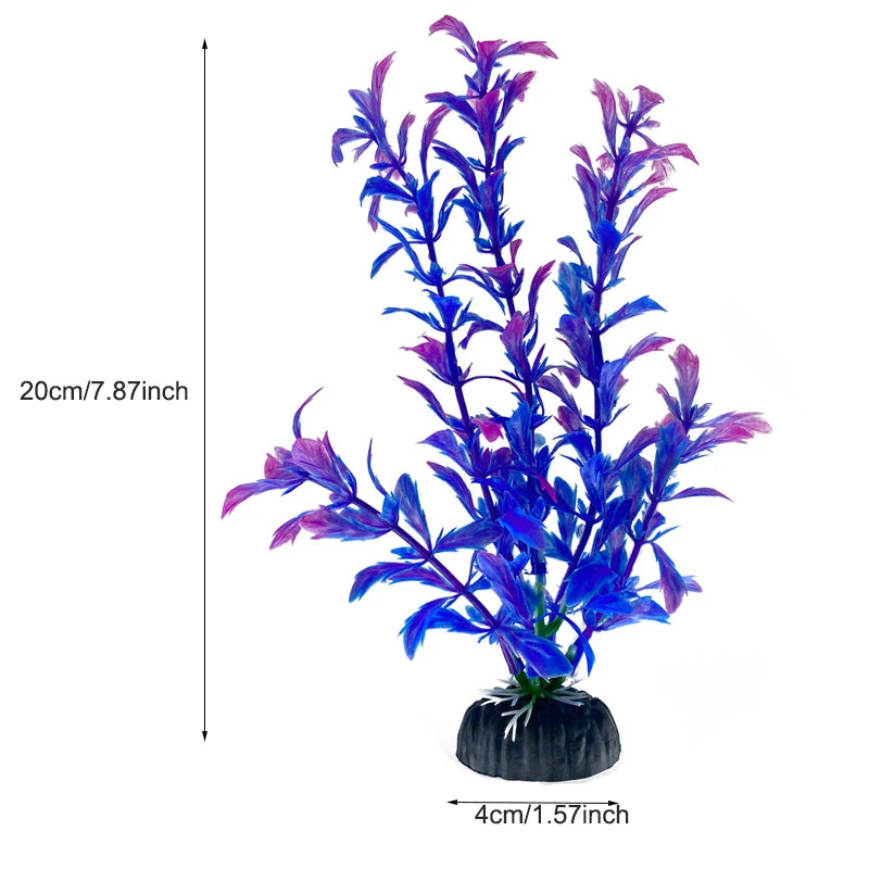 Artificial Plastic Aquarium Decor Plants