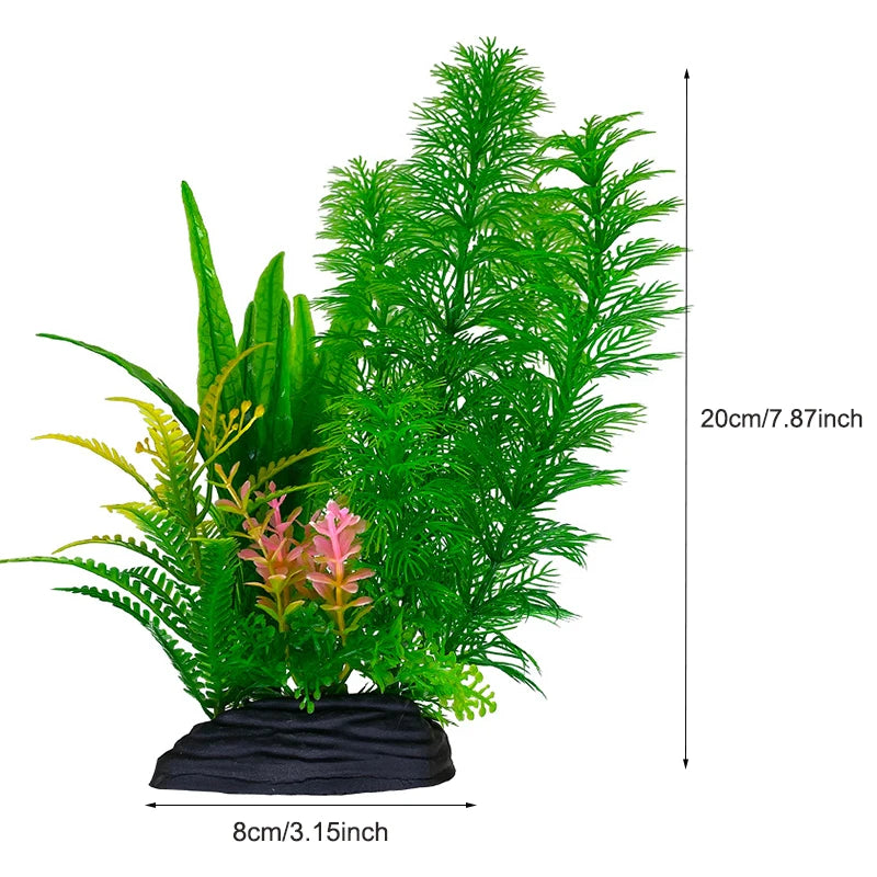 Artificial Plastic Aquarium Decor Plants