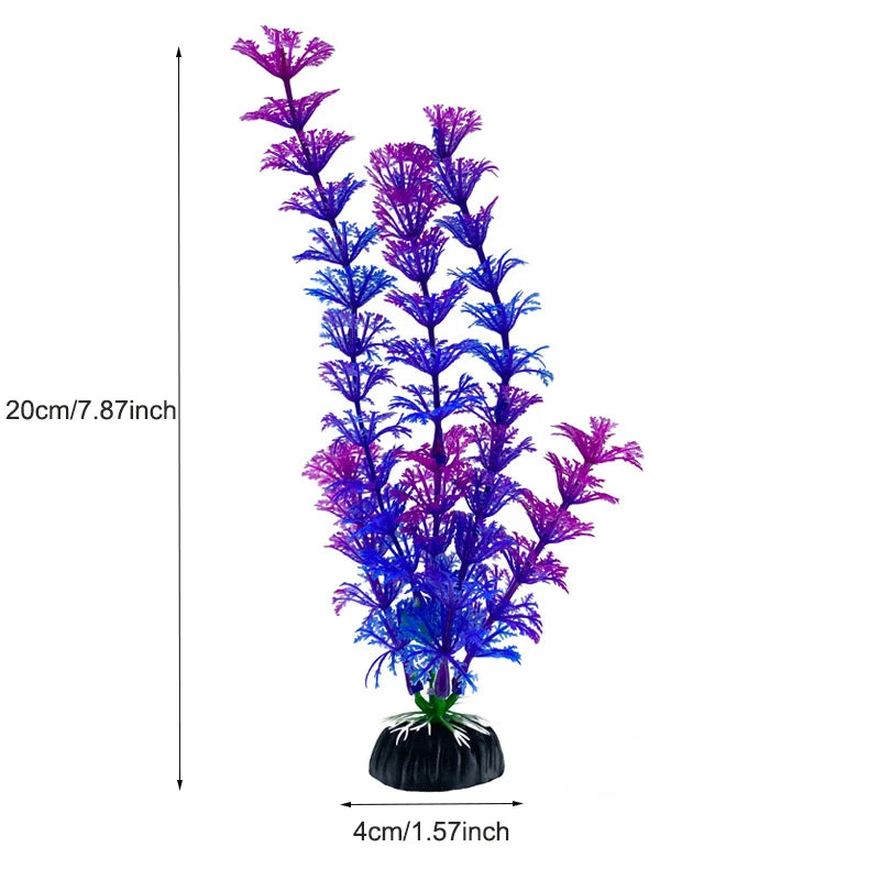 Artificial Plastic Aquarium Decor Plants